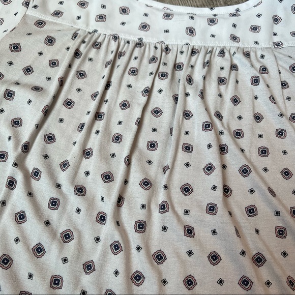 LOFT Mixed Media Bell Cuff Top | Size Small - Picture 11 of 12